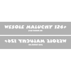 Grupowa naklejka na szybę